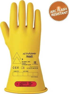 Image de Gants de protection pour électriciens ActivArmr® RIG011Y taille 9 jaune