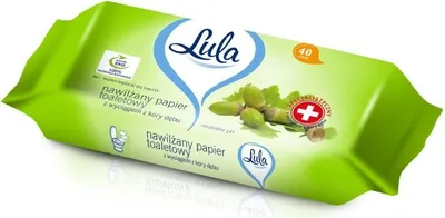 Obrázok produktu pre Vlhčený toaletný papier LULA s extraktom z dubovej kôry 1p.-40ks