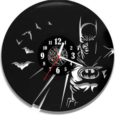 Zdjęcie produktu dla Zegar ścienny z płyty winylowej Batman 122.2