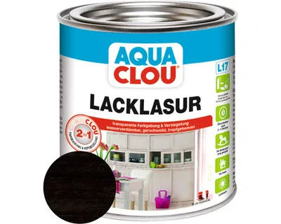 Produktbild von Clou Lack-Lasur Combi Aqua L17 kastanienbraun 375 ml