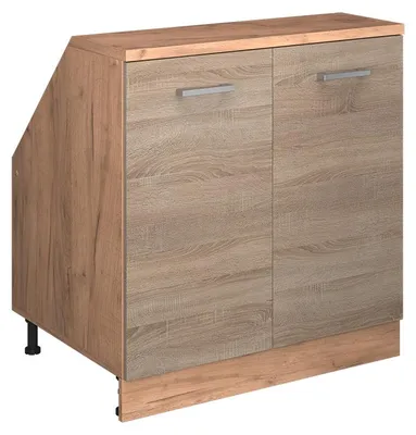 Produktbild von Dachschrägenschrank Vicco Rion Sonoma 80 x 81.6 cm mit 2 Türen, Schrankkorpus 60 cm Tiefe, Model 60432