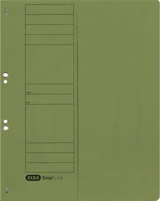 Image de Farde à oeillets ELBA en carton, vert, agrafage commercial demi-couverture avant, emballée par 50 - 50 pièces (21451 GN)