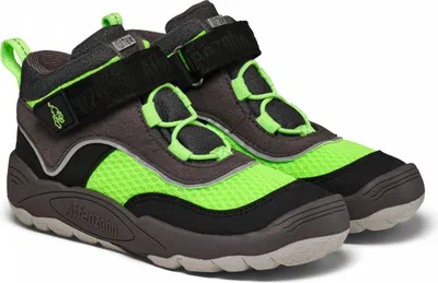 Produktbild von Affenzahn Vegan Explory Panther Jungen Klettstiefel in Grau, Größe 29