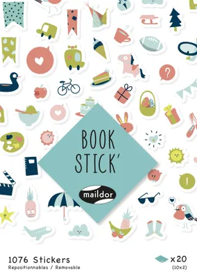 Image de maildor Livre d'autocollants Bullet Journal Autocollants de 0,7 à 2,5 cm pour agendas et carnets