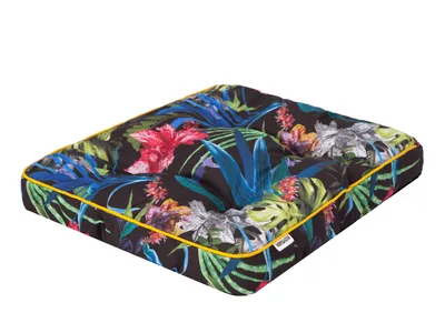Obrázek produktu pro Polštářek na zahradní židli Klara - 49×47 cm, tloušťka 8 cm - s popruhy, odolný proti povětrnostním vlivům, polstrovaný, dekorativní prošívání | Pillowprim