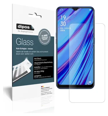 Produktbild von 2x Schutzfolie für Oppo A9 matt - Anti-Shock 9H Folie dipos Glass Kunststoffglas