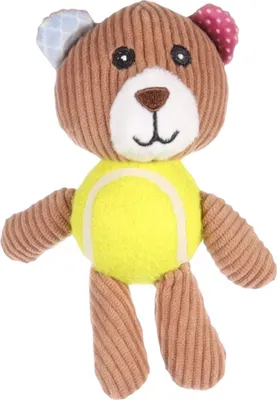 Produktbild von Flamingo Hundespielzeug Nilak Bär mit Ball hellbraun