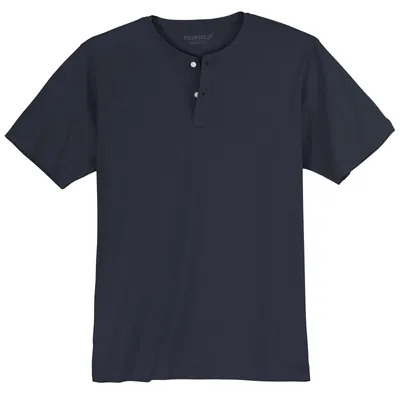 Produktbild von Redfield T-Shirt navy mit Knopfleiste Übergröße