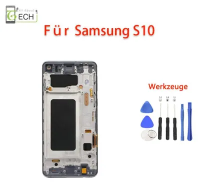 Produktbild von Für Samsung S10 SM-G973 LCD (TFT) Display Touch Screen Bildschirm Schwarz