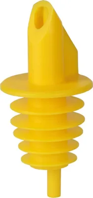 Produktbild von Ausgiesser - BILLY, Kunststoff, für 0,5 - 1,5 L Flaschen, mit 5 Lamellen, gelb