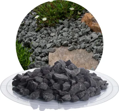 Produktbild von Schicker Mineral-Basalt Ziersplitt anthrazit 25 kg-8-16mm