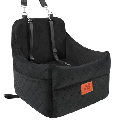 Produktbild von Hunde-Autositz für kleine/mittlere Hunde, bis 35 Pfund, abnehmbar, waschbar, schwarz