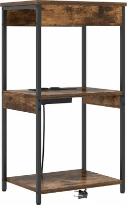 Productafbeelding van Nachtkastje Gerookt eiken 41 x 31 x 76 cm Bewerkt hout