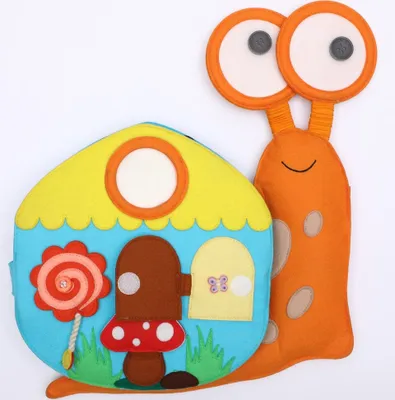 Produktbild von Jolly Designs Montessori Quiet BookTravel Buddy Schnecke Babyspielzeug 18 Monate