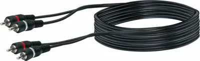 Produktbild von Schwaiger CIK5450, 2 x RCA, Männlich, 2 x RCA, Männlich, 5 m, Schwarz