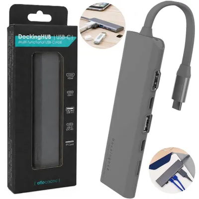 Obrázek produktu pro Multifunkční rozbočovač 5 v 1 Allocacoc DockingHUB HDMI USB-A USB-C microSD