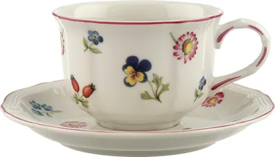 Produktbild von Villeroy & Boch Petite Fleur Teetasse mit Untertasse 130 ml