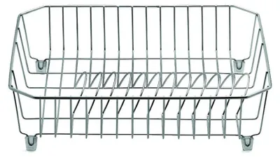 Abtropfgestell Edelstahl 36x36x9 cm silber