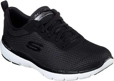 Produktbild von Skechers Flex Appeal 3.0 - First Insight Schwarz / Weiß Textil Größe: 35 Normal