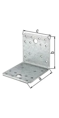 Obrázek produktu pro Alberts 837594 Winkelverbinder, Handwerkerpack, sendzimirverzinkt, 90 x 90 x 65 mm, 50er Set