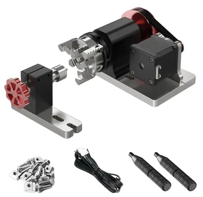 Image de Module rotatif CNC, mandrin à 3 mors, usinage de précision, kit d'axe supplémentaire (quatrième axe)