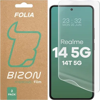 Produktbild von Bizon Glass Hydrogel Front Realme 14 5G / 14T 5G [2 PACK]