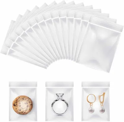 Produktbild von Zip Beutel Druckverschluss Set, Plastikbeutel Verschließbar 4 x 3 cm, 600 Stück Kleine Plastiktüten Transparent Baggies Wiederverschließbare Beutel