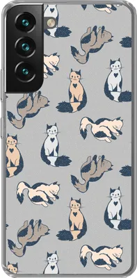 Produktbild von MuchoWow® Handyhülle Schutzhülle Hülle für Telefoonhoesje Samsung Galaxy S22 Plus Muster - Katze - Herz - Jungen - Mädchen - Kinder - Kind Silikon Softcase Handy Hülle - Schutzabdeckung
