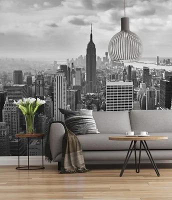 Zdjęcie produktu dla Komar tapeta flizelinowa z nadrukiem cyfrowym "NYC Black and White" 300 x 250 cm, czarno-biała, 323-DV3