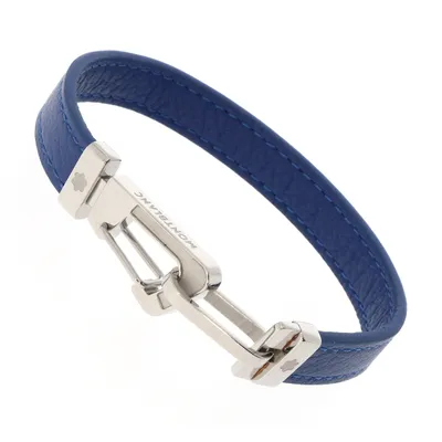 Produktbild von 12382363 Karabiner Lederarmband blau - 12382363 Montblanc