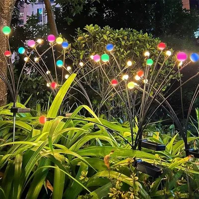 Image de Éclairage solaire d'extérieur - étanche - lucioles lumineuses - éclairage d'allée de jardin