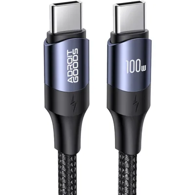 Obrázok produktu pre AdroitGoods Kábel USB C na USB C 100W - USB 3.0 - Opletený nylonový kábel - Rýchle nabíjanie - 1M