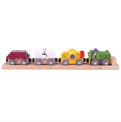 Obrázek produktu pro Bigjigs Rail Dřevěný stavební vlak