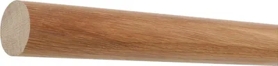 Produktbild von TIBU Eiche Handlauf Holz Ø 42 mm Geländer Treppe 0,3m - 5m, Länge 4,0 m und Enden gekappt (sägerau) ohne Halter