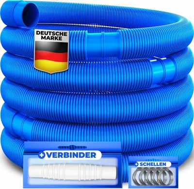 Produktbild von KESSER® Poolschlauch | Schwimmbadschlauch mit Muffen | Solarschlauch für Pool und Schwimmbecken | Saugschlauch | Pumpenschlauch | Flexibler Wasserschlauch
