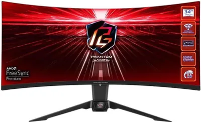 Produktbild von PG34WQ15R2B (86 cm (34 Zoll), schwarz, WQHD, VA, AMD Free-Sync Premium, Wi-Fi Antenne, 165Hz Panel)