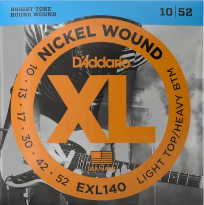 Image de D'Addario EXL140 - lightTop / heavy Bottom (010-052)