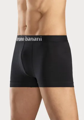 Produktbild von Bruno Banani Boxer Boxershorts für Herren 5 -teilig schwarz-blau, schwarz-pink, schwarz-mint, schwarz-gelb, schwarz-grau Größe L