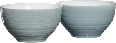 Produktbild von Müslischalen-Set Suomi, 2 Stück, Grau-Blau, Porzellan