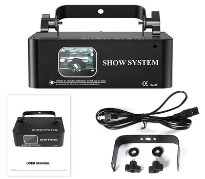 Zdjęcie produktu dla Światło LED RGB 3D - Projektor światła DJ - Animacja 3D - Skanowanie wiązki - Miniaturowy - 1 W - 110–240 V - Wtyczka EU