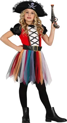 Immagine prodotto di Costume di carnevale da pirata avventuriero per bambini vestito colorato cappello da pirata costume di carnevale costume da marinaio festa mondo del gioco immaginativo, taglia: 110/116 colore: multicolore
