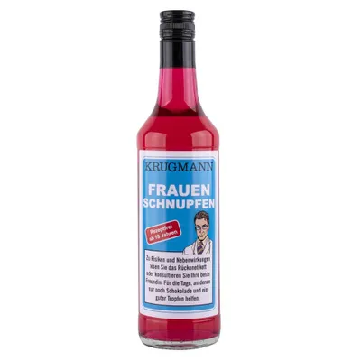 Produktbild von Krugmann Cherry Mint Likör "Frauenschnupfen" 15 % Vol. 0,7 L Party