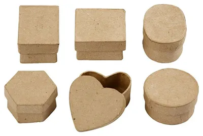 Immagine prodotto di scatole di cartapesta 4-6 cm marrone 6 pezzi