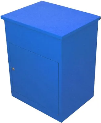 Produktbild von Paketkasten Paketbriefkasten Briefkasten für Pakete Briefkasten mit Paketfach Paketbox Postbox Paket-Dropbox Paketstation für zuhause Paket-Standbriefkasten Paket-Briefkasten abschließbar Blau