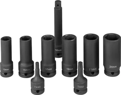 Produktbild von Mafell Kraft-Steckschlüssel-Set SR-ES 1/2' 9 teilig Zubehör von SR-800-18 095294