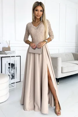 Produktbild von Numoco Formelle Frauenkleider Amber beige L