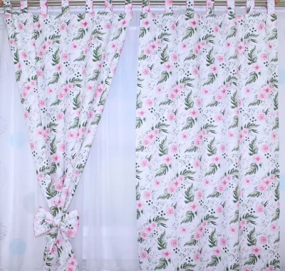 Produktbild von Vorhänge mit Schlaufen Kinder Baby Gardinen Kinderzimmer Vorhang 10. Flowers