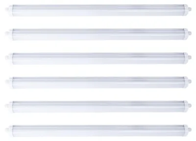 Produktbild von 6x LED Wannenleuchten, 4320Lumen, Neutralweiß, L 120 cm