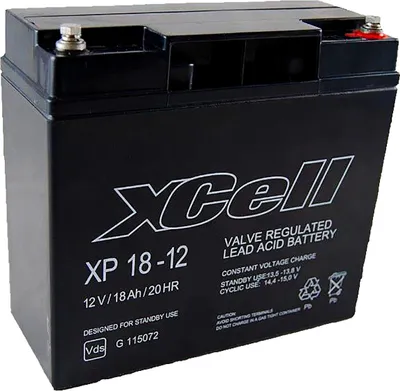 Image de Batterie au plomb XCell XP18-12 12 V 18 Ah Pb M5 filetage intérieur
