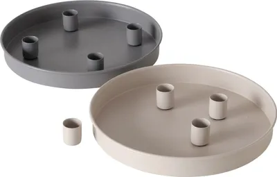 Produktbild von Boltze Gruppe Margo Kerzenleuchter grau 25cm sortiert (1 Stück)